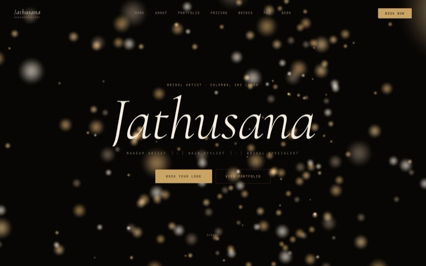 The Jathusana website we built
